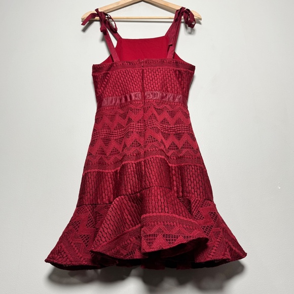 Two Sisters The Label Shona Dress in a Dark Red Sz 4 - Picture 6 of 8